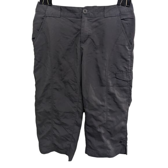 Columbia Grey Omni-Shade Packable Hiking Camping Capri Size 6 - Picture 2 of 4